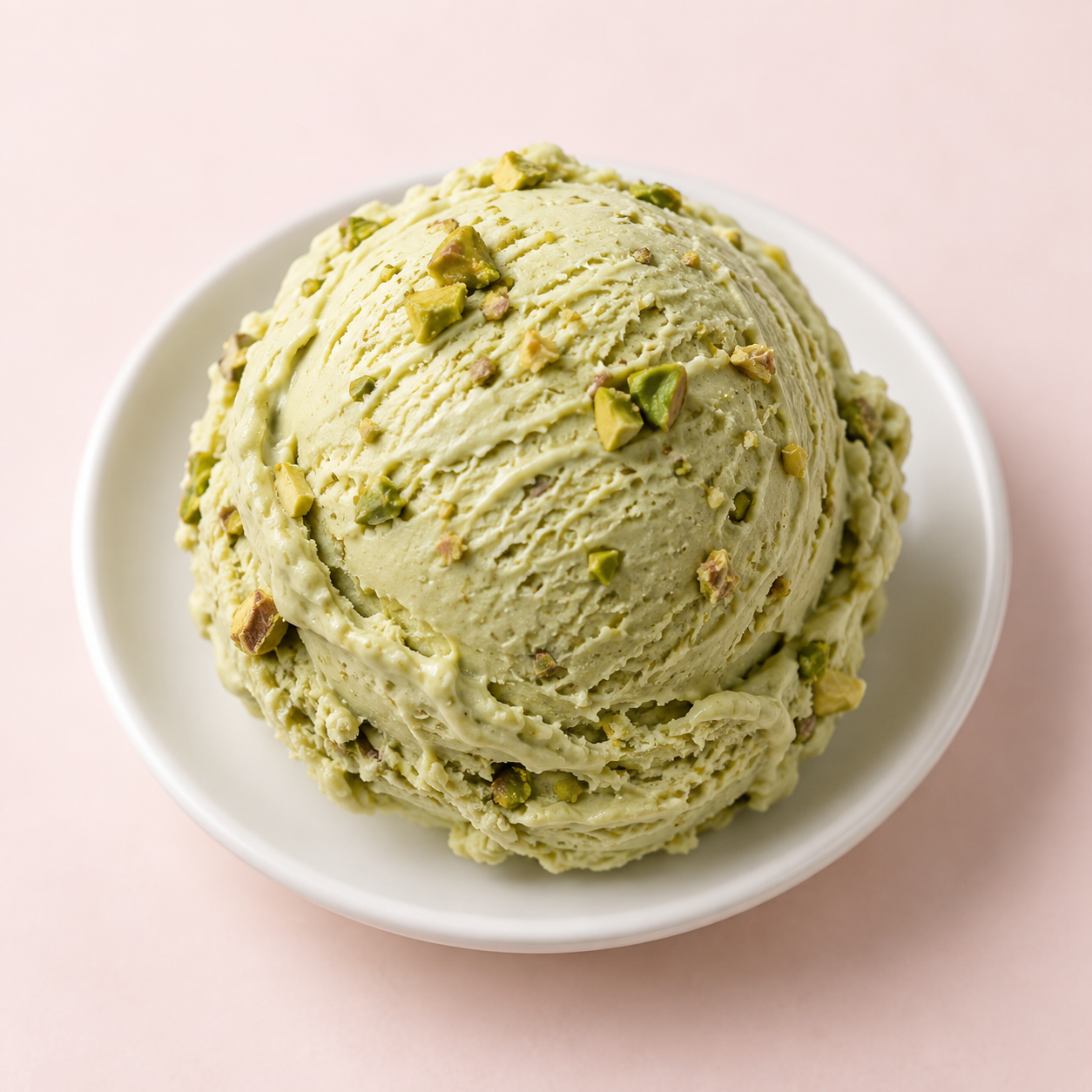 Illustrative Pistazien-Eiskugel